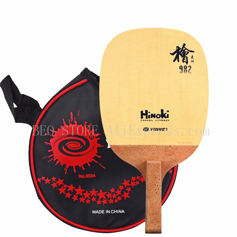 Table Tennis In Japanese - YINHE 982 日本製ペンホールド式JS檜卓球ブレード/1プライソリッド檜/卓球バット/パドル/ピンポンラケット