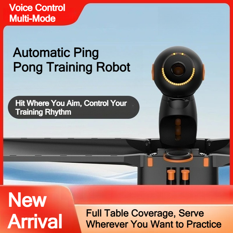 Robot Ball Machine - スマート卓球トレーニングロボット音声制御ボールリサイクルマルチスピン自動卓球サーブマシンさらに無料ギフト