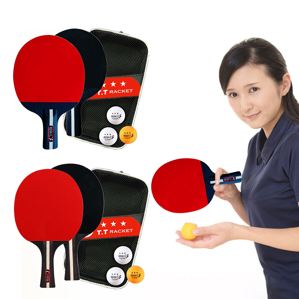 Table Tennis Game Pc - 卓球ラケット,バッグ付き,ピンポンラケット,2ラケット,3ボール,プロ2プレーヤー,完璧な遊び