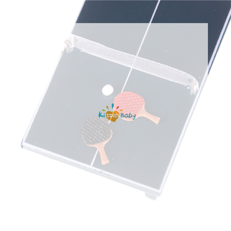 Table Tennis Reference - 1/12スケール ドールハウス ミニチュア 家具 テニス台 バットとボール