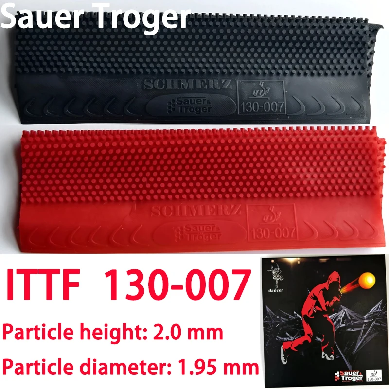 Table Tennis Rubber Anti Spin - ザウアー・トロガー・ダンサー007シングルラバースーパーソフト中粒卓球ロングピップOX薄型バックシートアンチスピン特殊ラバー
