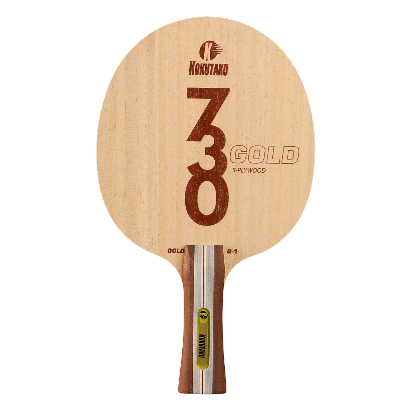 Table Tennis In Japanese - KOKUTAKU 730G1 5枚合板オールウッド卓球ブレード 軽量シェイクハンド/ペンホールド 日本製高弾性感覚