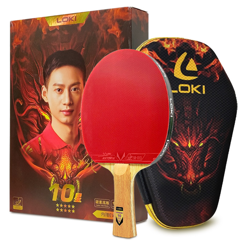 Table Tennis Movie - オリジナル LOKI 卓球ラケットドラゴンシリーズピンポンラケットパドルバットプロフェッショナル 6/7/8/9/10 スターすべてのレベルのプレーヤー