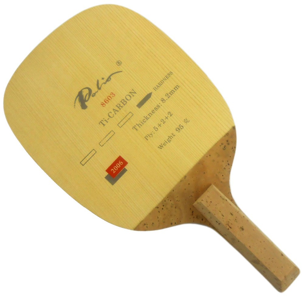 Table Tennis In Japanese - Palio-カーボンチタンテーブルラケット,Tバックラケットjs,日本のへそ,高速攻撃,オリジナル,8603