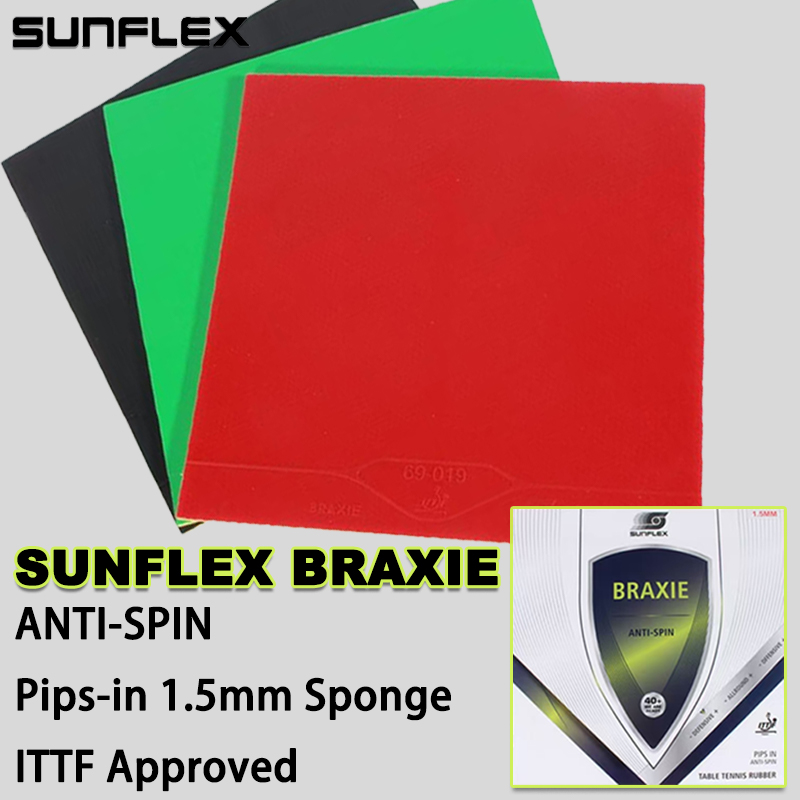 Table Tennis Rubber Anti Spin - サンフレックス ブラクシー アンチスピン ITTF公認 卓球ラバー ノンスティッキー