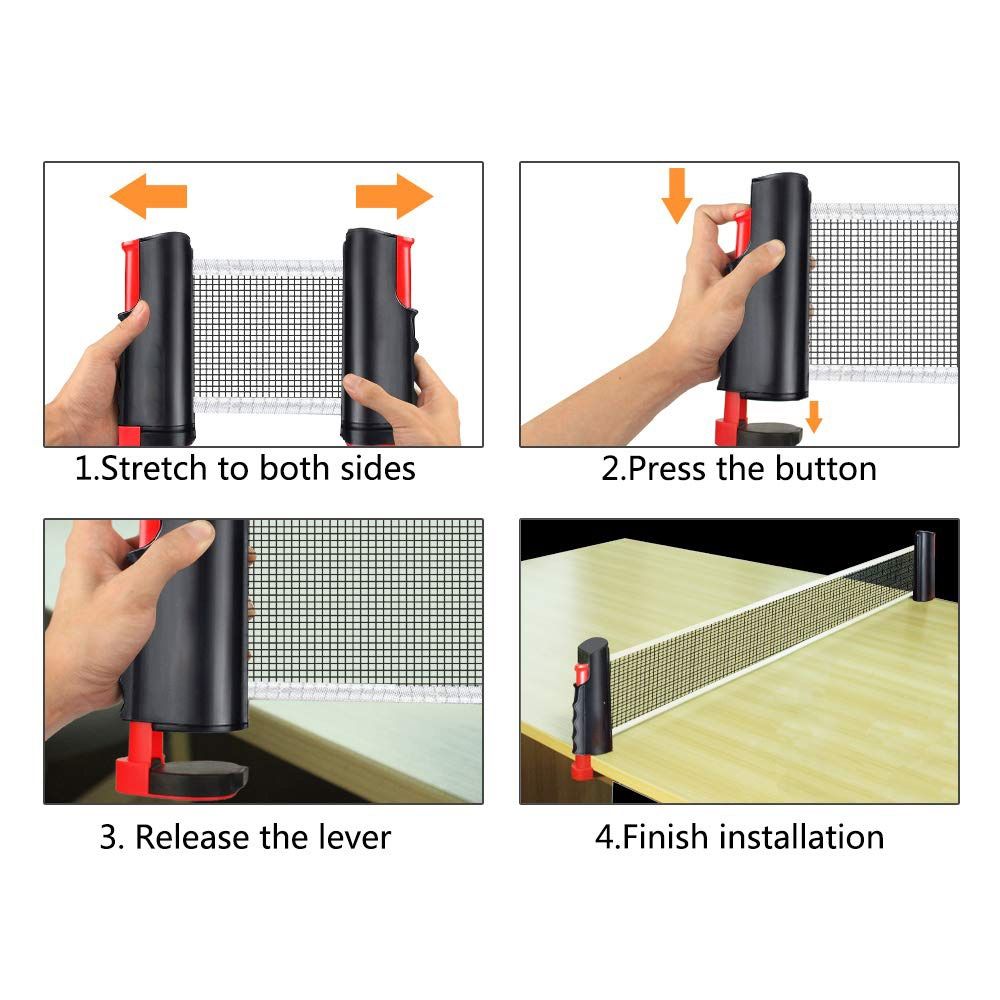 折りたたみ式ネット ピンポンネットフレームセット キャリーバ - Table Tennis Drawing のレビューと価格