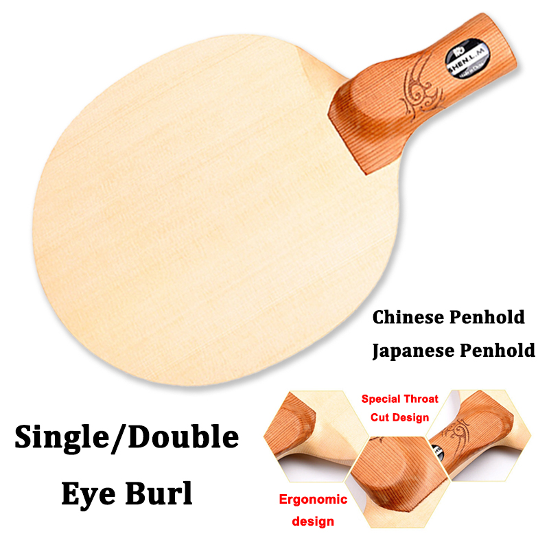 特別なスロートカットデザイン 1層ヒノキ卓球ブレード 8mm - Table Tennis In Japanese のレビューと価格