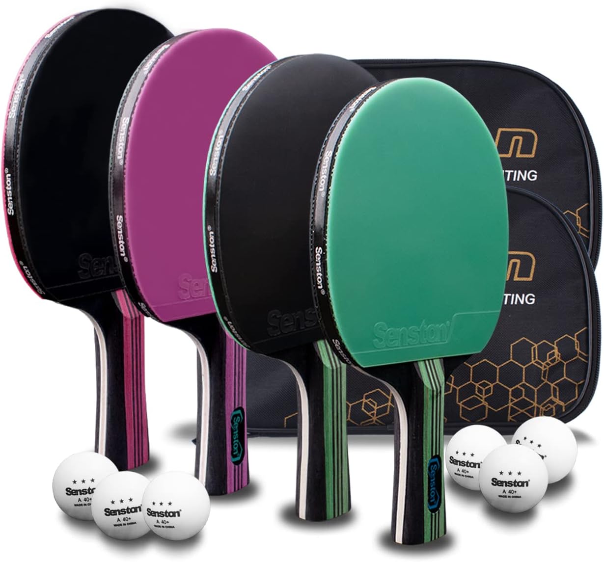 5層構造木製卓球セット4本 – 高コントロールパドル（2mm - Table Tennis Reference のレビューと価格
