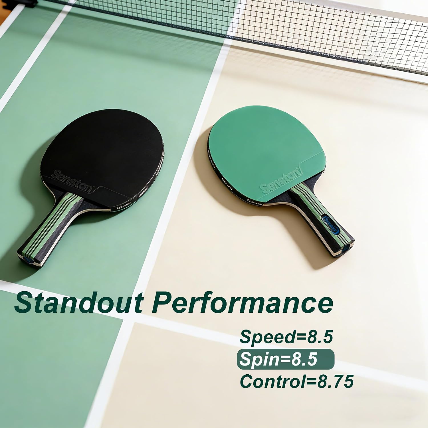 5層構造木製卓球セット4本 – 高コントロールパドル（2mm - Table Tennis Reference のレビューと価格