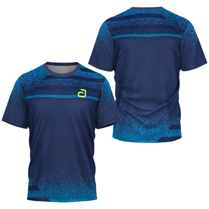 男性卓球 Tシャツアンダーカーレントパターンメンズサマーテニ - Table Tennis Shorts のレビューと価格