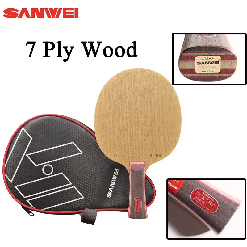新しいSANWEI FEXTRA 7卓球ブレード7枚合板リム - Table Tennis Bat のレビューと価格