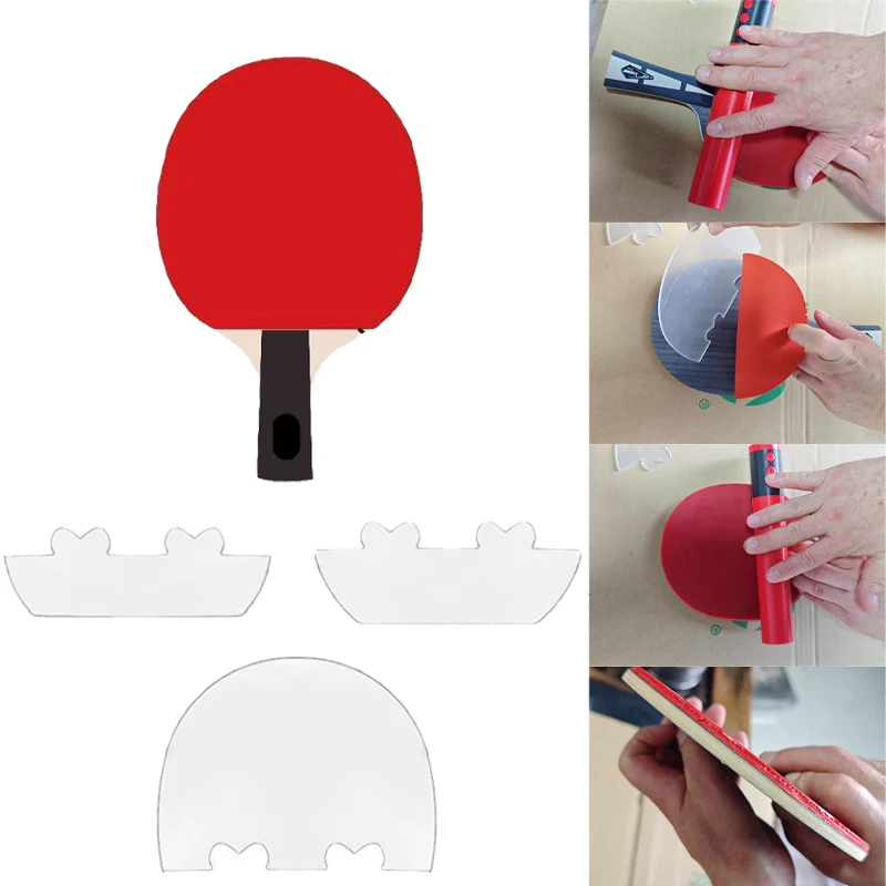 卓球ラバーの貼り直し用補助位置決め器、アクリルプラスチック製 - Table Tennis Bat のレビューと価格