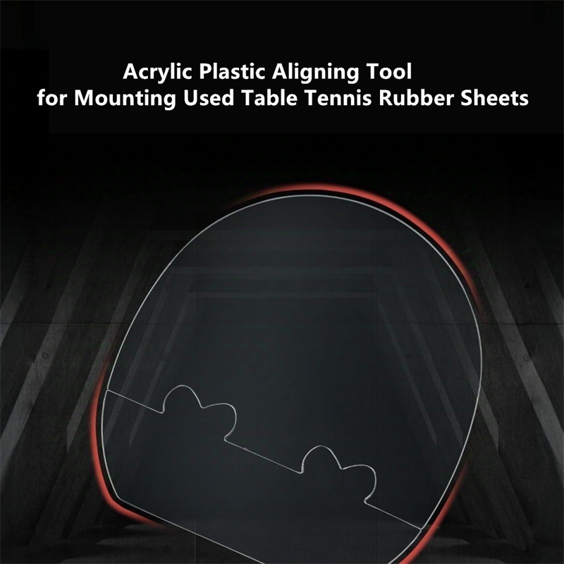 卓球ラバーの貼り直し用補助位置決め器、アクリルプラスチック製 - Table Tennis Bat のレビューと価格