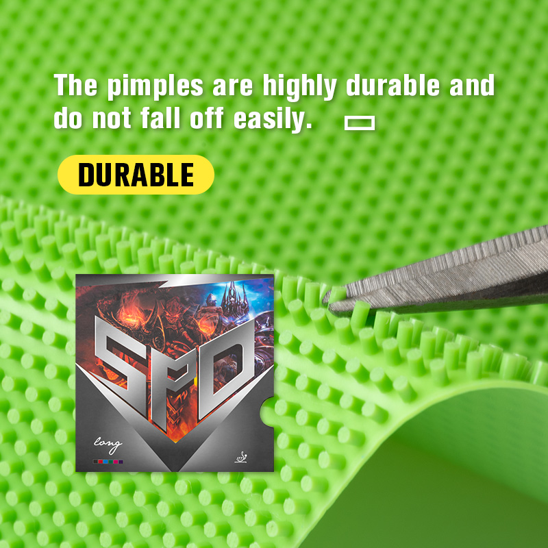 SPD スーパー ロング ピップス 卓球 ラバー (OX)  - Table Tennis Rubber Anti Spin のレビューと価格