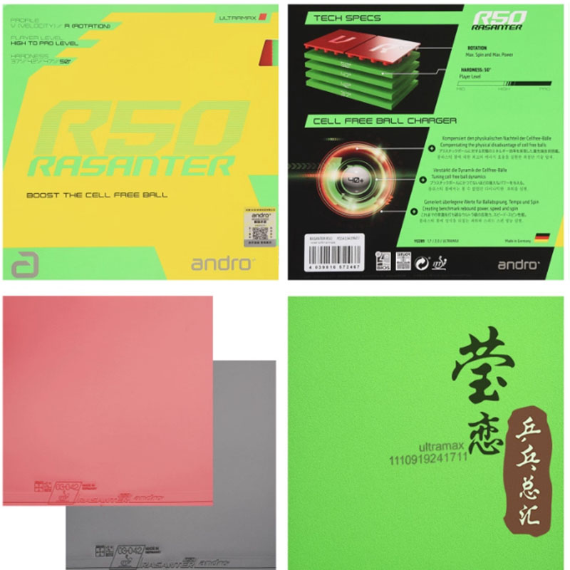 アンドロ・ラサンター R45 47 50 C45 48 卓球 - Table Tennis Rubber のレビューと価格