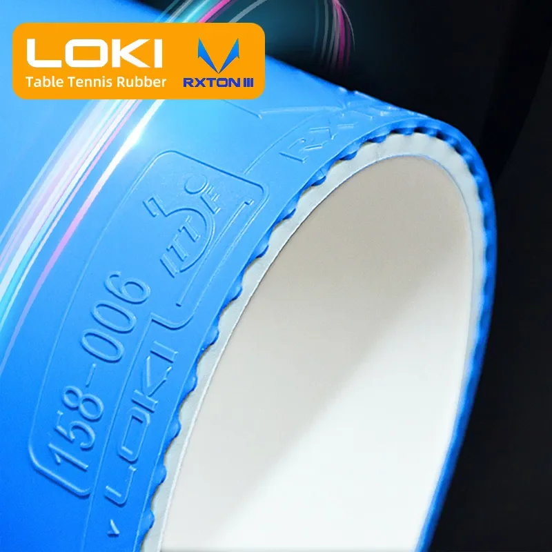 オリジナル LOKI RXTON 3 ブルー ピンク 卓球ラ - Table Tennis Movie のレビューと価格