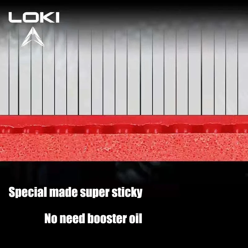 Loki arthur-ハードケーキスポンジを備えた卓球ラバ - Table Tennis Movie のレビューと価格