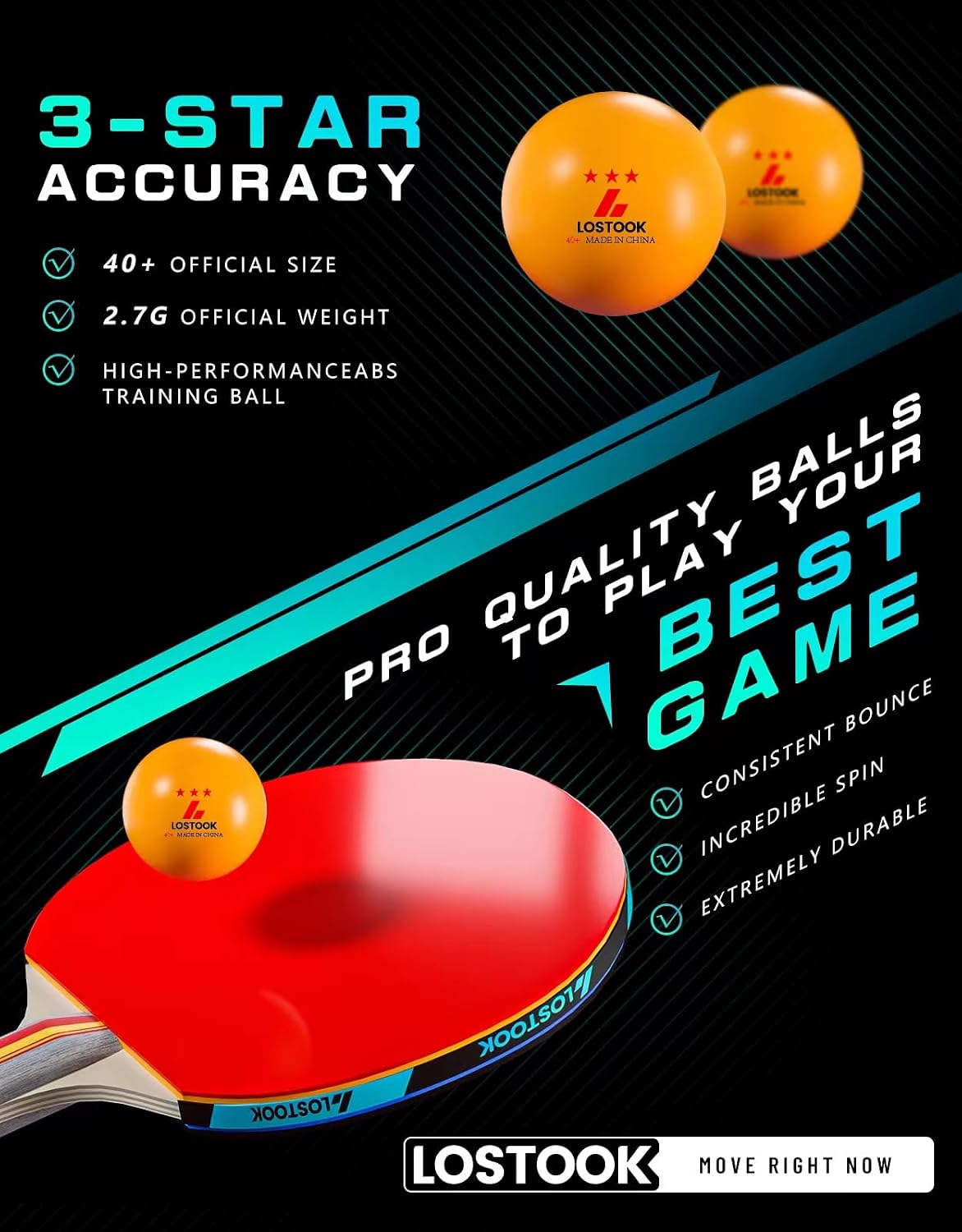 プロ卓球セット：2/4パドル、3スター球、あらゆるテーブル用 - Table Tennis Reference のレビューと価格