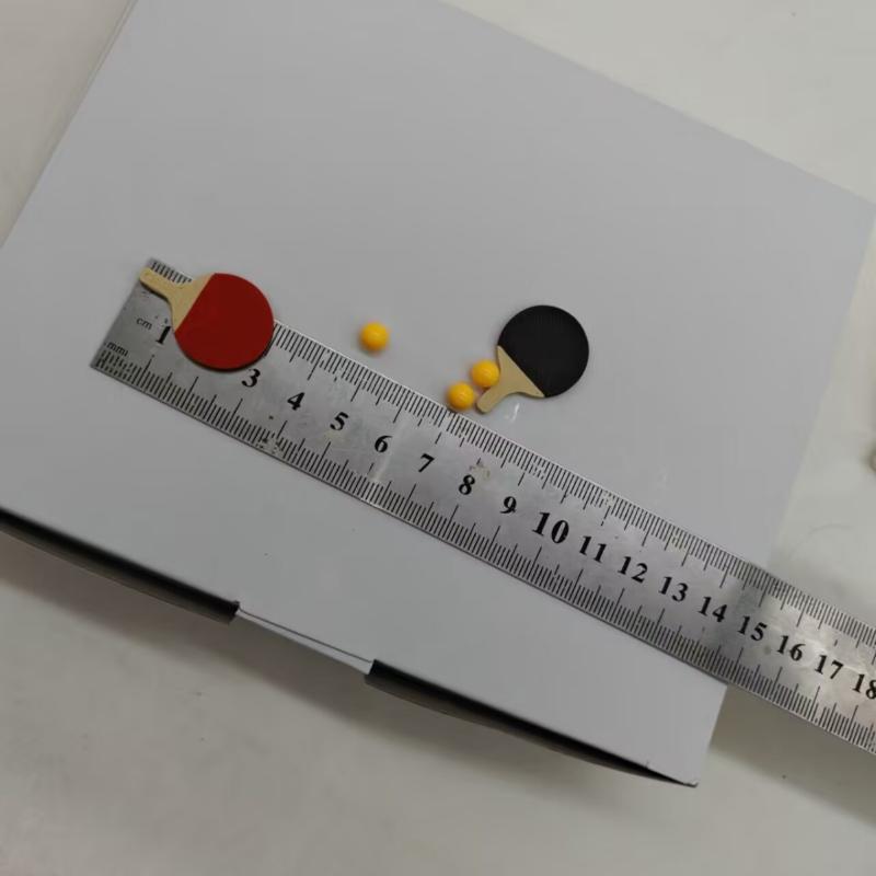 1セットドールハウスミニチュア卓球ボールモデル（ラケット2個 - Table Tennis Reference のレビューと価格